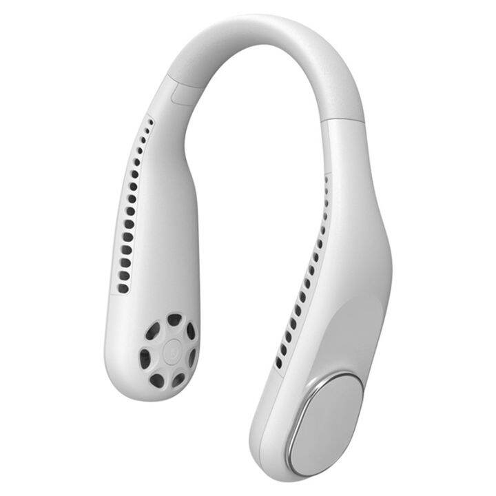 Portable HandsFree Bladeless Neck Fan, 360° Bendable Low Noise, 4000MAh