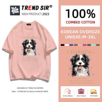 TrendSir เสื้อยืดโอเวอร์ไซส์ เนื้อผ้าดี ออกแบบเสื้อผ้าสําหรับสาว ใหม่และเป็นมิตรกับสิ่งแวดล้อม มี7สี M-3XL