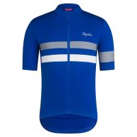 Rapha BREVET เสื้อแขนสั้นระบายอากาศจักรยานเสือภูเขาเสื้อเจอร์ซีย์นักปั่นสำหรับผู้ชาย