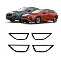 1Set Replacement Parts Accessories for Crosstrek Impreza 2024 Interior Door Handle Trim Bezel Trim Sticker Accessories Glossy Black