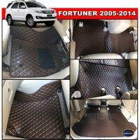 TA พรมปูพื้นรถยนต์  FORTUNER 2005-2014 ลายDIAMOND เต็มคัน เข้ารูป สวยงาม เรียบหรู (พื้นหลังเรียบ+ตีนตุ๊กแก+แผ่นกันสึก) 12ชิ้น ผ้ายางรถยนต์ ผ้ายางปูพื้นรถยนต์