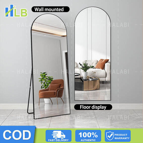 HLB Mirror HD fullbody mirror wallmounted glass floortoceiling mirror home thickened fitting