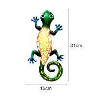 Metal Gecko Wall Art Decor ประติมากรรมแขวนในร่มกลางแจ้งสำหรับบ้านห้องนอนห้องนั่งเล่น Office Garden