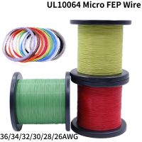 5M/100M UL10064 FEP Wire 40/36/34/32/30/28/26AWG PTFE Plastic Ultra Fine Micro Litz Wires Solder High Conductivity Copper Cable Wires Leads Adapters