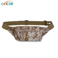 【CW】 OKKID men mini sport waist bag male outdoor running pack key 5.8 inch phone crossbody travel bagpack chest