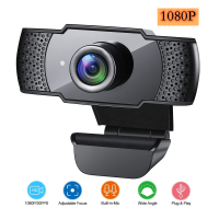 BENTOBEN HD 1080P Webcam with Microphone Auto Focus Video Record WebCamera for PC Gamer Streaming YouTube Conference Work