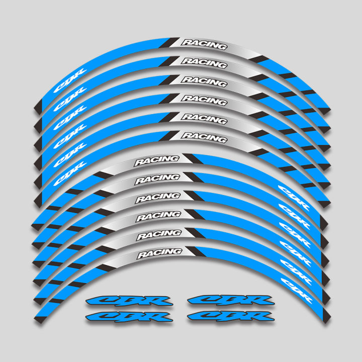 ล้อสติกเกอร์อุปกรณ์เสริมยางขอบรูปลอกตกแต่งรถจักรยานยนต์แถบสะท้อนแสงสำหรับฮอนด้า-cbr250rr-cbr400rr-cbr600rr-cbr1000rr