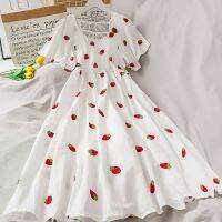 [San Davan][Fast Shipping] 2022 new womens A-line skirt white super fairy dress korean fashion S-XXL