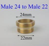 Male 24 to Male 22 brass purifier faucet adapter