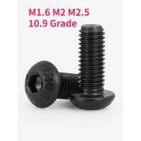 [A TOOL]▬❁ M1.6 M2 M2.5 10.9 Grade Carbon Steel Round Head Hex Hexagon Socket Screw Allen Bolt