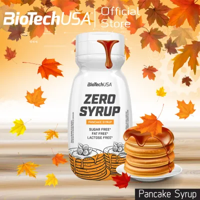 BioTechUSA Zero Syrup 320ml. Pancake Syrup (ไซรัป รสแพนเค้ก น้ำเชื่อม ไม่มีน้ำตาล คีโต)Health foods