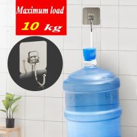 Practical Transparent Strong Self Adhesive Door Wall Hangers Hooks / 10KG Heavy load-bearing Wall Hangers Hooks for Kitchen Bathroom