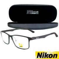 Nikon แว่นตา รุ่น CX-6326 กรอบเต็ม Rectangle ทรงสี่เหลี่ยมผืนผ้า ขาสปริง วัสดุ อลูมิเนียม (สำหรับตัดเลนส์) กรอบแว่นตา สวมใส่สบาย น้ำหนักเบา มีความแข็งแรงทนทาน Full frame Eyeglass Spring legs Aluminium material Eyewear Top Glasses