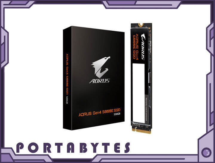 GIGABYTE AORUS Gen4 5000E SSD 500GB SSD M.2 500 GB PCI Express 4.0 3D ...