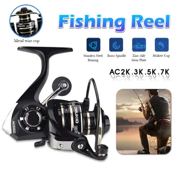 Mini Spinning Fishing Reel, 5.2:1 Gear Ratio Spinning Reel, 13BB Bearing  Spinning Fishing Reel, Stainless Steel Long Casting Fishing Reel 3000 Series