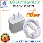 Bộ sạc iphone 20w sac nhanh không gây tổn hại điện thoại