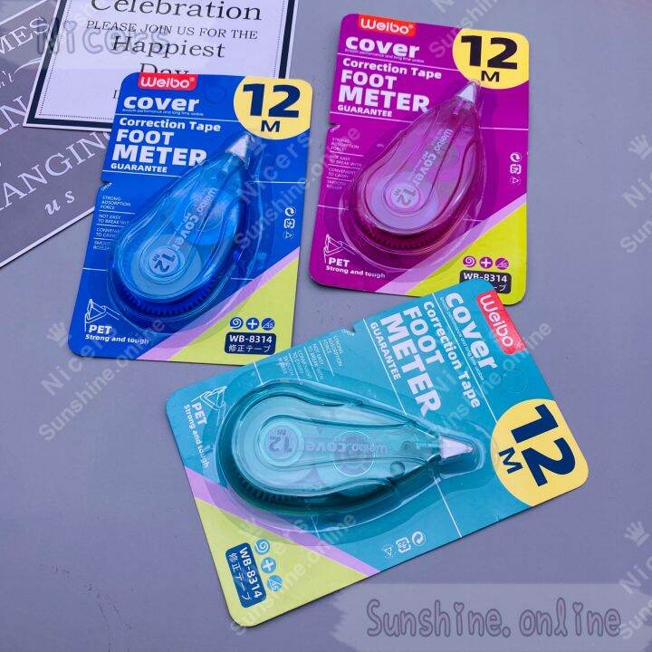 WB8314 Correction Tape 5mm X 12M Weibo Lazada PH