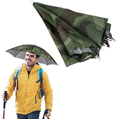 Fishing umbrellas that can be used by both hands Umbrella Hat Umbrella Folding Umbrella Fishing Umbrella, Umbrella Hat Waterproof Coating Reflective Light | UV Cut Leisure Hat Umbrella Hat Hat Hat Hat Hat Hat Rain Fishing Hands Fishing Umbrella  x1