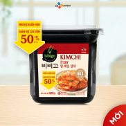 HCM & HN Kim chi Bibigo cải thảo cắt lát ít cay mới Hộp 500g Túi 100g