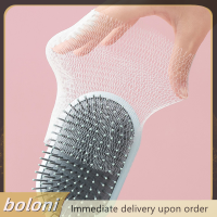 ? boloni 50pcs ทำความสะอาดสุทธิสำหรับแปรงผมหวี AIRBAG PET comb แปรงทำความสะอาดป้องกัน