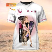 Xzx180305 newest summer mens T-shirts nail technician personalized 3D 3D t t Unisex casual OPS manicurist gift