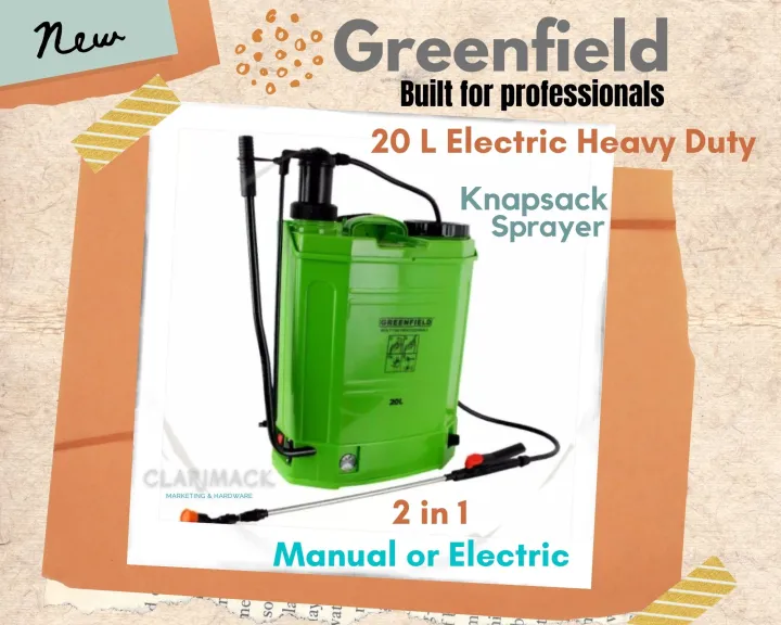 Greenfield Electric Knapsack for Disinfecting, Pesticide, Agricultural ...