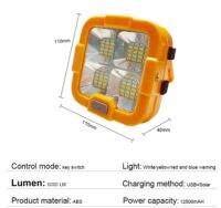 ไฟแสงอาทิตย์ซุปเปอร์ไบรท์15000วัตต์ชาร์จไฟได้ Led แคมป์สว่างมากพร้อมไฟสปอตไลท์ชาร์จไฟฉายพกพาพลังงานแสงอาทิตย์