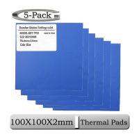 【YD】 5Pcs Gdstime 100mm x 2mm 100x100x2 mm 0.2cm Thickness Thermal Conductive Silicone