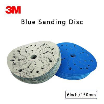 3M Dry Sandpaper 321U 150MM Sharp Perforated Blue Cyclone 36181 Round Back Flexed Sand Sheet P80 400