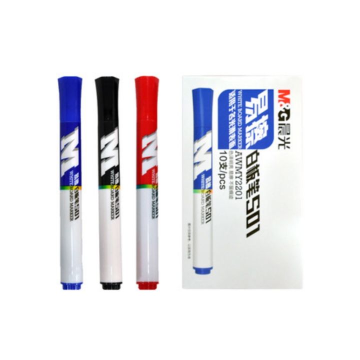 m-amp-g-ปากกาไวท์บอร์ด-มี-2-สี-น้ำเงิน-ดำ-น้ำเงิน-แดง-awmy2201a-ชุดปากกาไวท์บอร์ด-ผลิตจากวัสดุคุณภาพดี-เขียนได้ลื่นมือ-ปากกา-ปากกาเขียนกระดาน