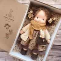Mini Waldorf Cute Plush Doll Girl Native Enamel Doll Artist Handmade Kawaii Childrens Christmas Gift Dolls For Girls Toys
