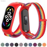 ♙ Nylon Strap For Xiaomi Mi Band 7 4 3 5 6 Bracelet Wristband Sports Breathable Bracelet For Miband 5 4 3 Replacement Correa Strap