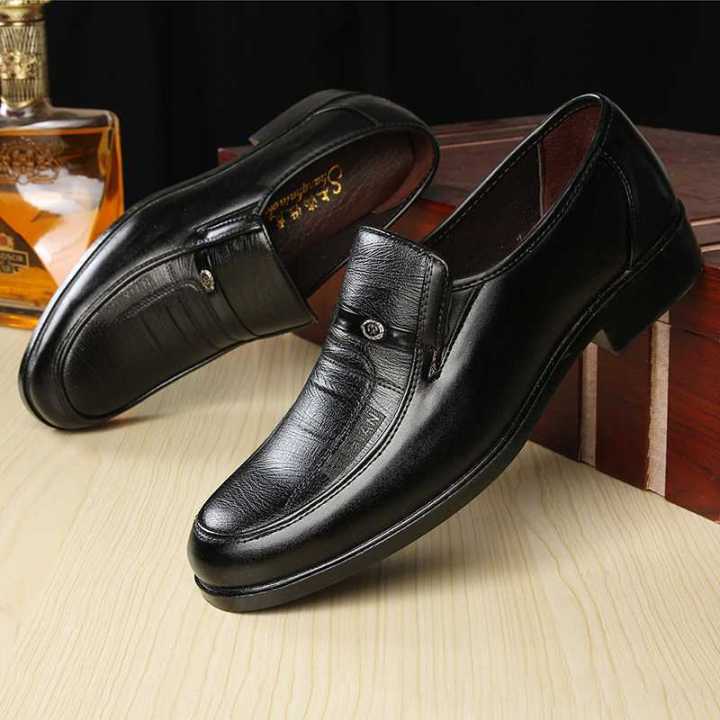 mazefeng-รองเท้าหนังผู้ชายแบบเป็นทางการ-รองเท้าทำงานสำนักงานแบนราบรองเท้าครบรอบงานแต่งงานระบายอากาศได้ผ้าอ๊อกซ์ฟอร์ด