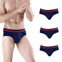 3pcs Underwear Men Cotton Briefs Sexy Underpants Slip Man Undrewear Pack Mens Panties Gay Male Triangular Trunks