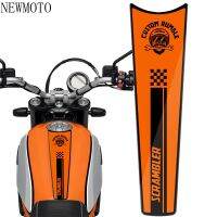 NEWFor DUCATI Scrambler 8001100คลาสสิกคันเร่ง3เมตรรถจักรยานยนต์ถังน้ำมันเชื้อเพลิง Pad สติ๊กเกอร์ปกป้องรูปลอกอุปกรณ์กันน้ำ