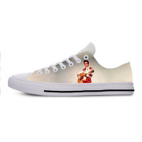 Hot Cool แฟชั่น Pop ตลกฤดูร้อน Rock And Roll รองเท้าผ้าใบ Handiness Casual รองเท้าผู้ชายผู้หญิง Elvis Presley Low Top Board Shoes