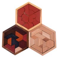 【CC】 Hexagonal Jigsaw Puzzles Game Board Educational Intelligence