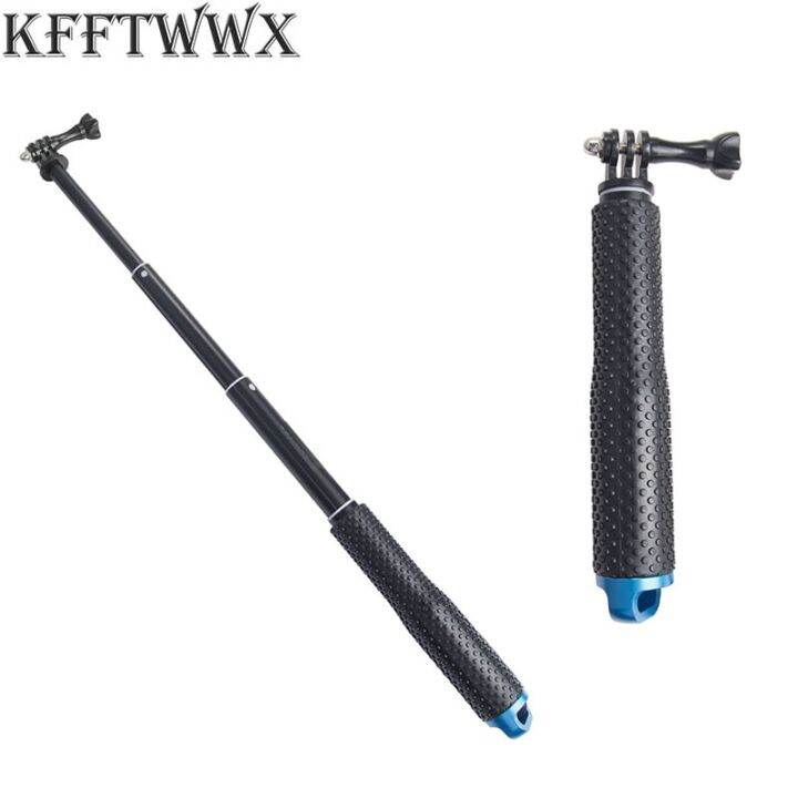 kfftwwx-ขาตั้งเดี่ยวสำหรับกล้อง-go-pro-hero-11-10-9สีดำ8-7-6-5-4-3อะลูมิเนียมยืดได้ก้านไม้เซลฟี่ปุ่มขาตั้งกล้องสามขา-h9r-eken-sj4000