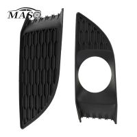 2pcs Matte Black Car Front Bumper Fog Light Grille Cover Bezels with ACC Hole for Dodge Charger 2011 2012 2013 2014