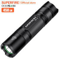 SUPERFIRE S5-A ไฟ Led ไฟฉายสว่างเฉียบชาร์จไฟได้,หลอดไฟ Led ส่องสว่างเป็นพิเศษหลอดไฟภายนอกขนาดเล็กแบบพกพาทนทานต่อผู้ใช้งาน