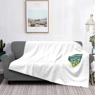 Design French Rugby Soft Blanket [hot]Asm Auvergne Rugby Fan Team Supporter Light Top Creative 14 French Clermont Flannel Thin