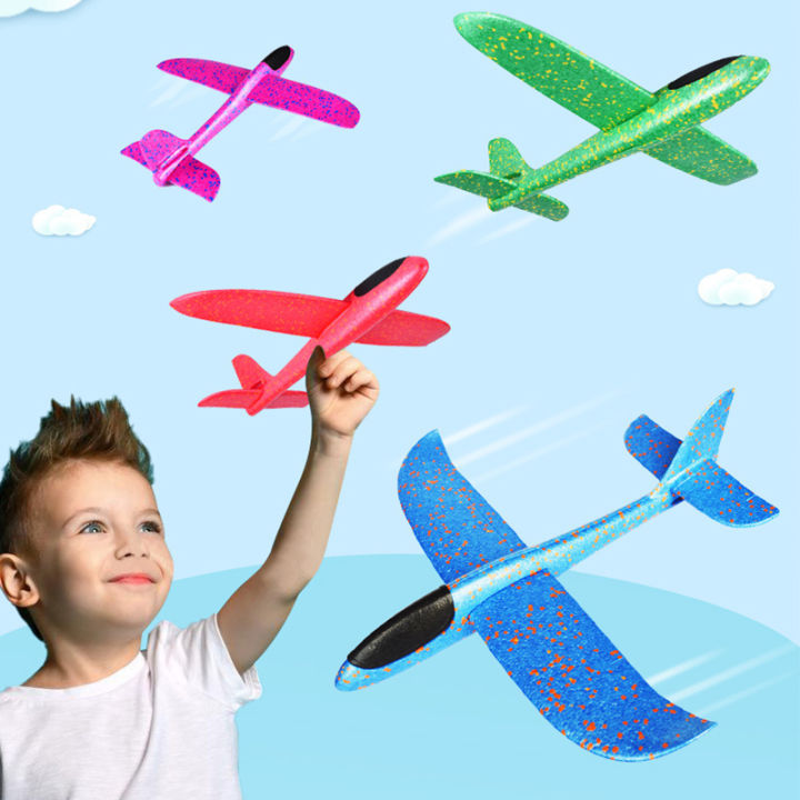 โฟมเครื่องบินรุ่นมือเครื่องบินโยนเครื่องบินกีฬากลางแจ้งของเล่นสำหรับเด็ก