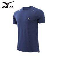 Mizuno เสื้อยืดแขนสั้นผ้าไอซ์ซิลค์สำหรับผู้ชาย,เสื้อยืดกีฬาระบายอากาศแห้งเร็ว Ice Top มืออาชีพ