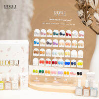 สีทาเล็บกึ่งเจล U-DELI SET 40 COLORS 16ml ไม่ต้องอบ ยกเซ็ต พร้อมชาร์ตอะคริลิคโชว์ เนื้อสีสวย ปราศจากสารเคมีอันตราย