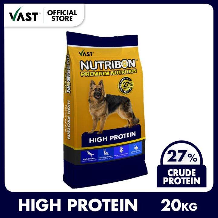 Crude protein for clearance dogs