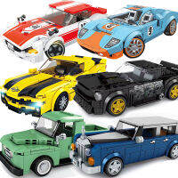 City Racing Speed Champion Super Sports Car Moc Garage Model DIY Building Blocks Brick Toys For Boys