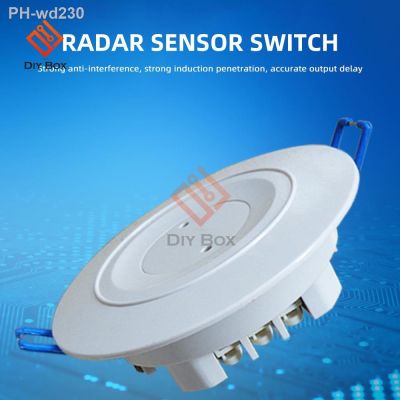 AC 110V-240V 3.7G Embedded Ceiling Microwave Radar Sensor Switch PIR Microwave Radar Body Motion Sensor Module