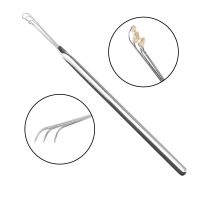 Stainless Steel Ear Pick Wax Remover Curette Ear Scoop Spoon Portable Double-ended Spiral Design Earwax Clean Tool Health Care