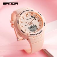 Top Brand SANDA Mens Watches Fashion Womens Watch Luxury Resistance Countdown Sport Watch 50M Waterproof Clock For Boy and Girl