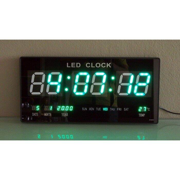 นาฬิกาดิจิตอล LED Digital Clock รุ่น JH4622 เขียว Lazada.co.th